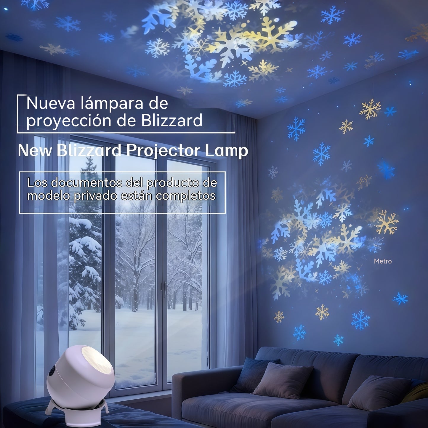 【Kupte 1, získejte 1 zdarma】Dynamický rotující LED projektor