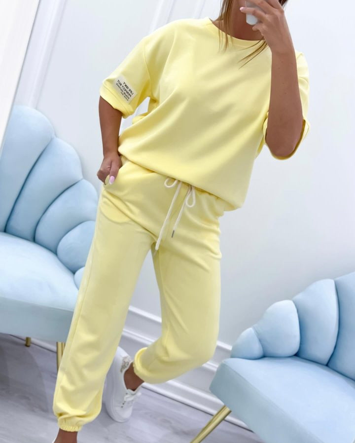 ⏰¡Oferta por tiempo limitado!⏳Conjunto casual de top y pantalón de algodón puro para mujer (S-5XL)