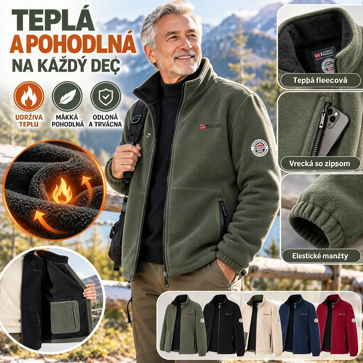 Pánsky hrubý vlnený kabát s plyšovým zateplením, vo veľkých veľkostiach, teplý a pohodlný na jeseň a zimu