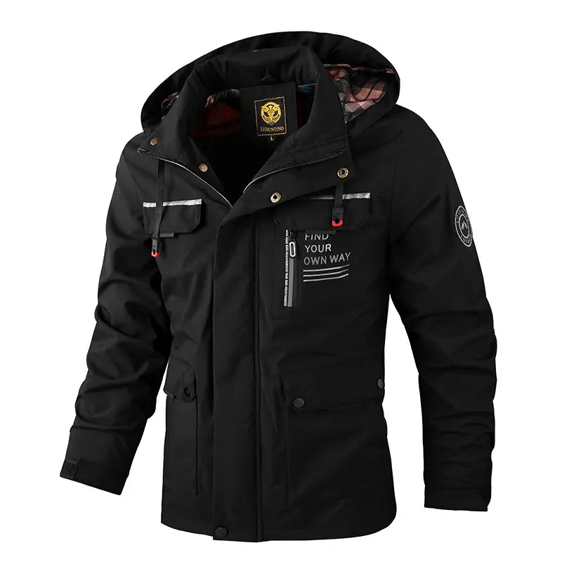 🔥【M-6XL】Nová pánská teplá, větruodolná a nepromokavá bunda