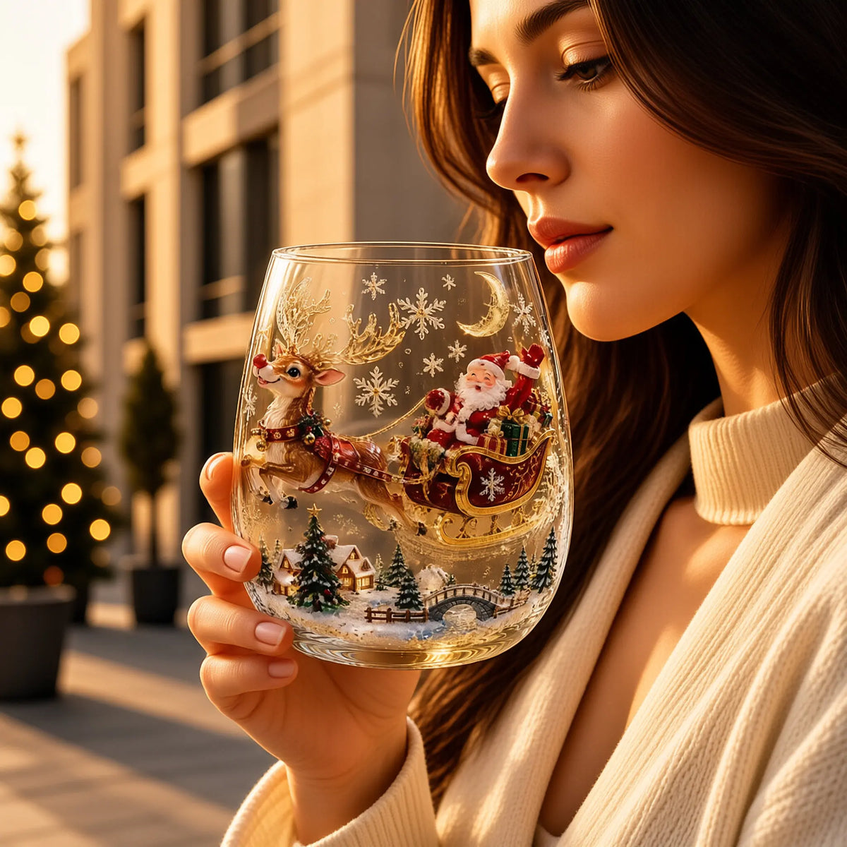 🎄🎅Sklenice na whisky z vánoční série
