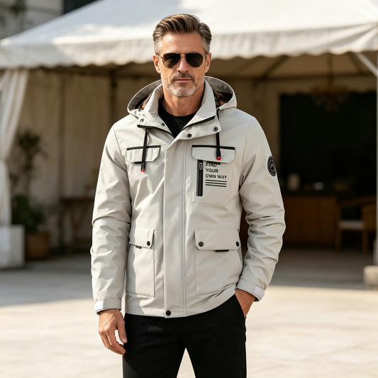 🔥【M-6XL】Nová pánská teplá, větruodolná a nepromokavá bunda