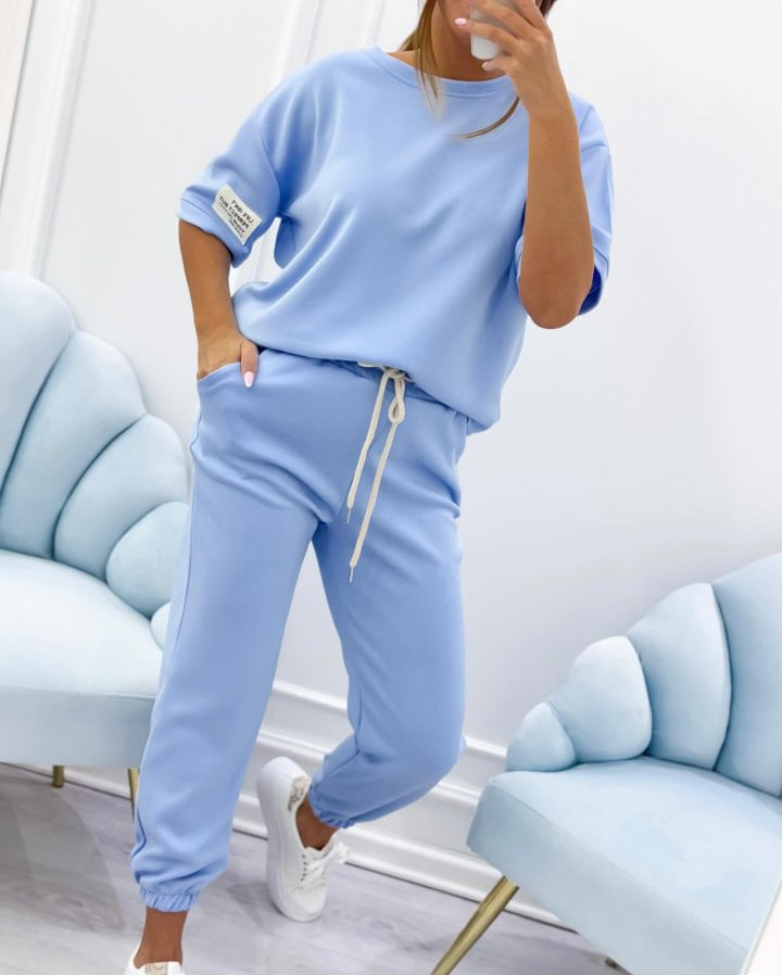 ⏰¡Oferta por tiempo limitado!⏳Conjunto casual de top y pantalón de algodón puro para mujer (S-5XL)