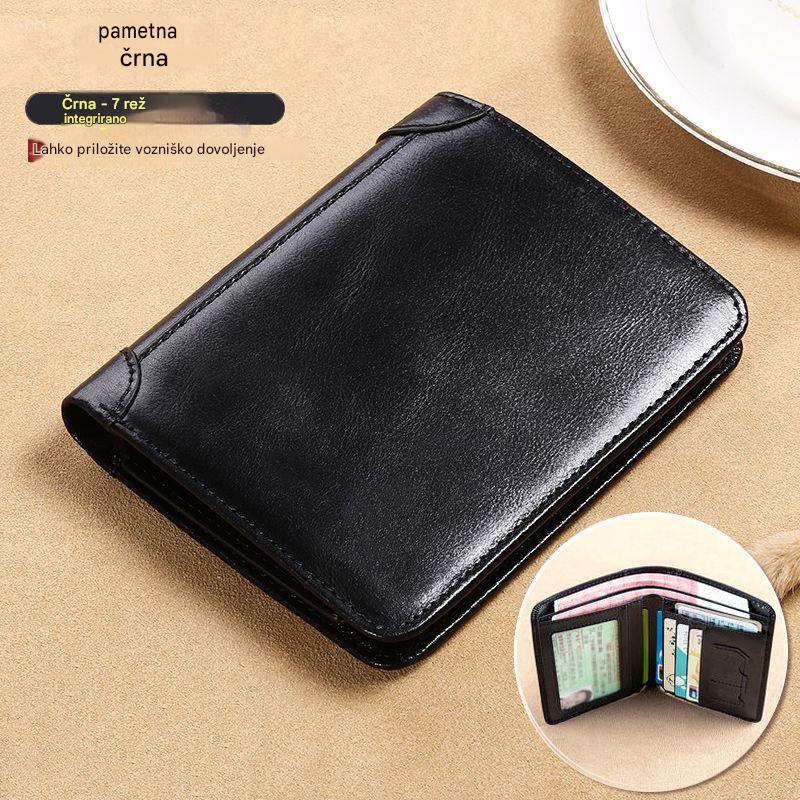 Doprava zdarma 👝✨ Pánská Peněženka s RFID Ochranou | Luxusní Tenká Peněženka | Velká Kapacita