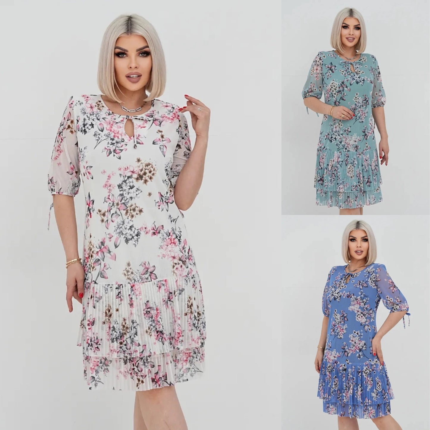 Sleva 50 %💃👗【S–5XL】Dámské elegantní tištěné šaty – Stylové, pohodlné, Doprava zdarma