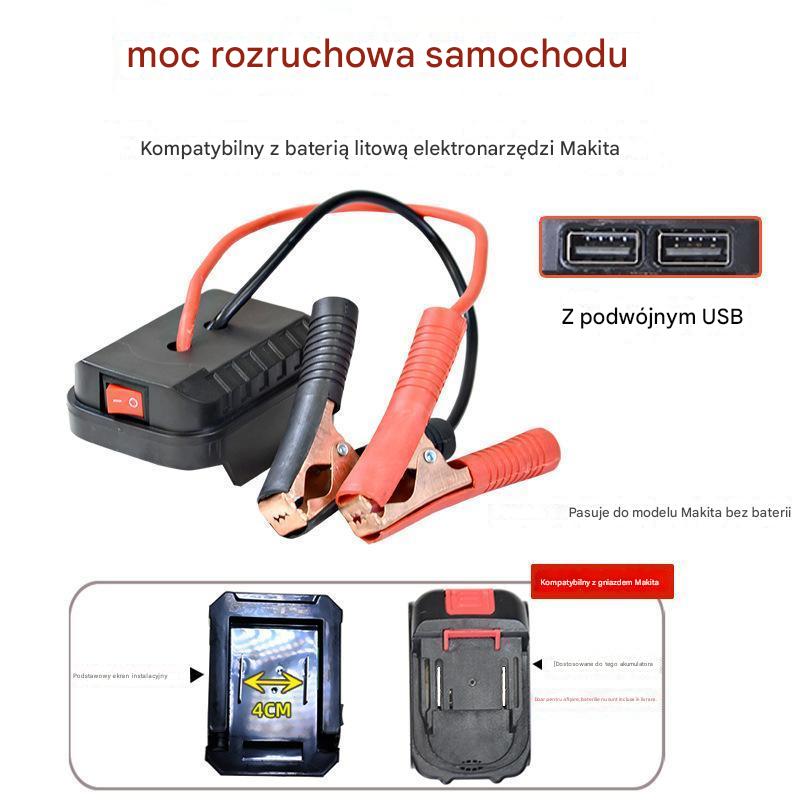 🚗【Kup 1, a 1 otrzymasz gratis】🧰Wielofunkcyjny konwerter rozruchu akumulatora samochodowego【(podwójny interfejs USB)】