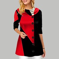 🔥【S-5XL】Коледа, топла, памучна, с дълъг ръкав, удобна, ежедневна, с щампа