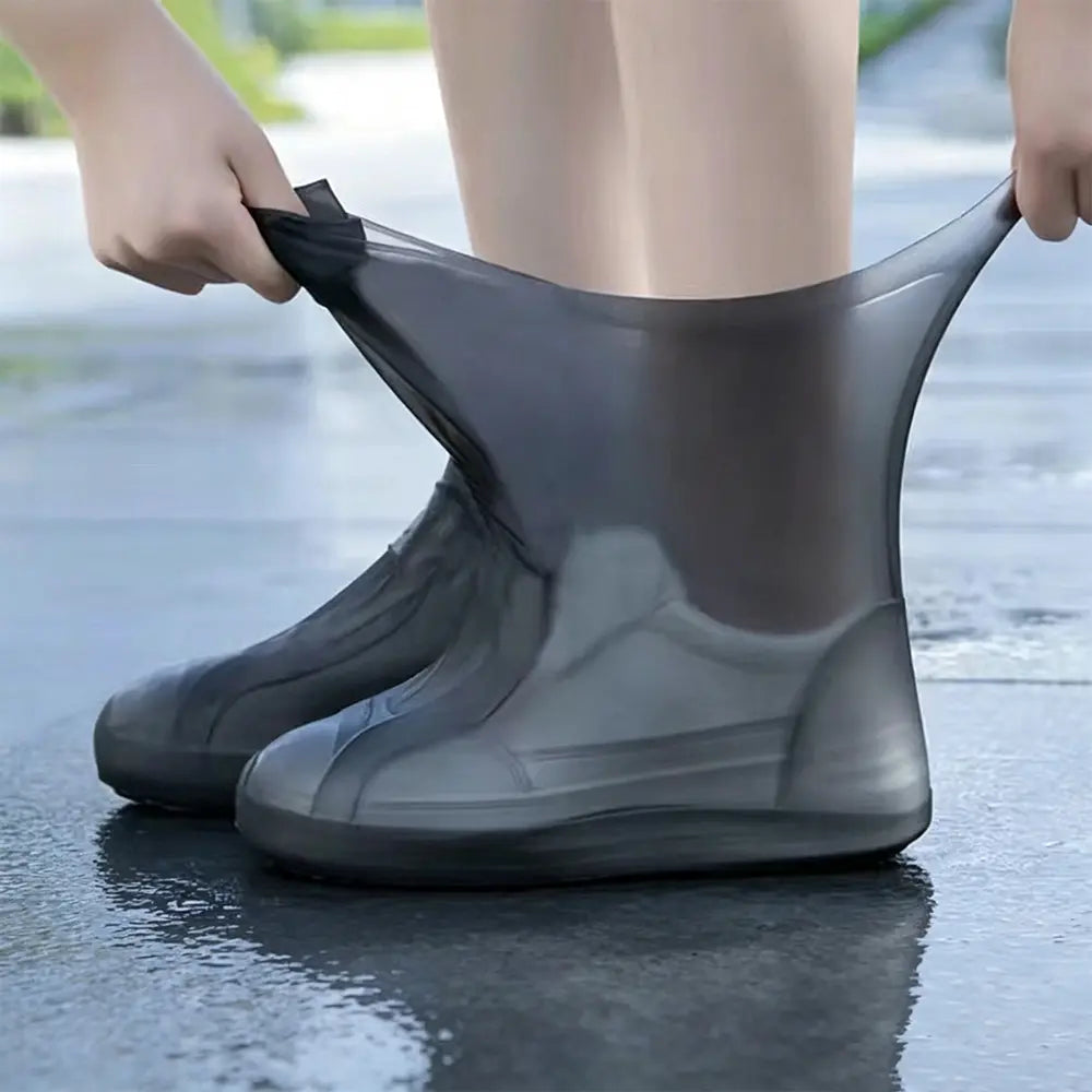 【28-47】Chraňte své tenisky před promočením! Odolné nepromokavé návleky na boty: protiskluzové a skladné – ideální pro nošení v tašce 🌧️