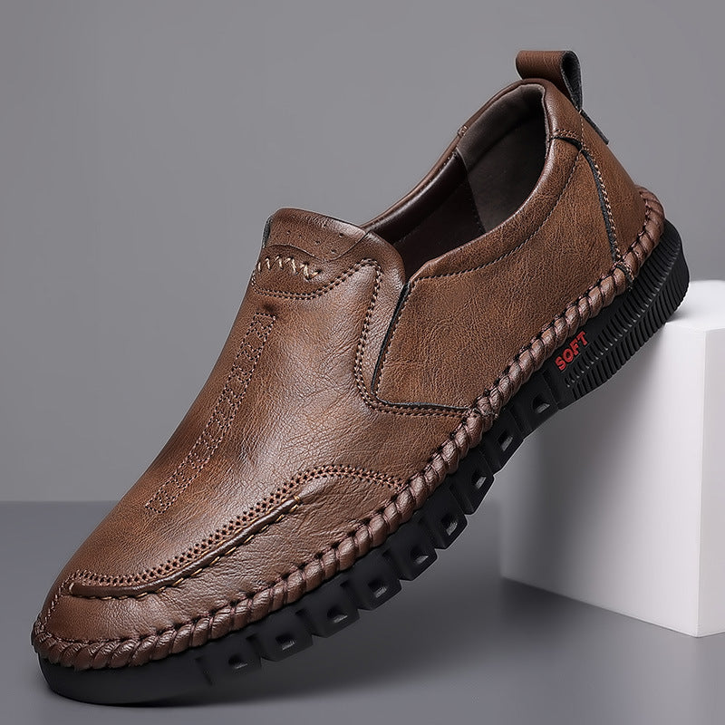 🏆【39-44】👞Zapatos de piel para hombre – suaves, cómodos y antideslizantes