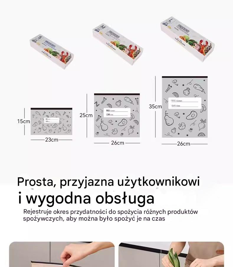 🔥🔥Łącznie 30 aluminiowych torebek do przechowywania żywności, bardzo wygodnych w użyciu, pozwalających zachować świeżość żywności.