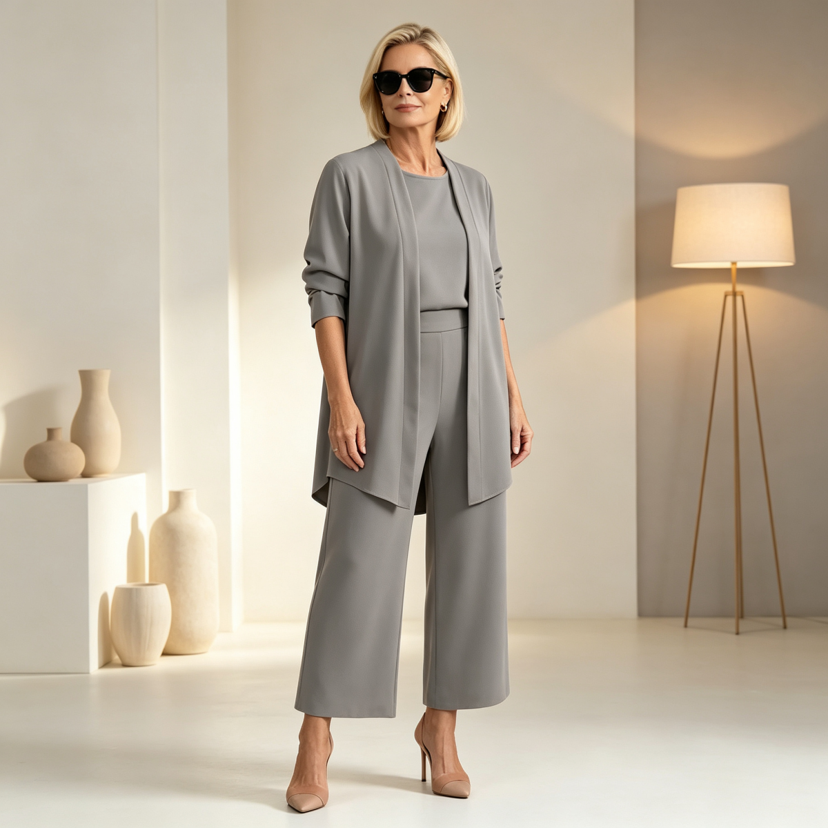 S-5XL🧥Elegantní dámská třídílná souprava s širokým střihem🍂