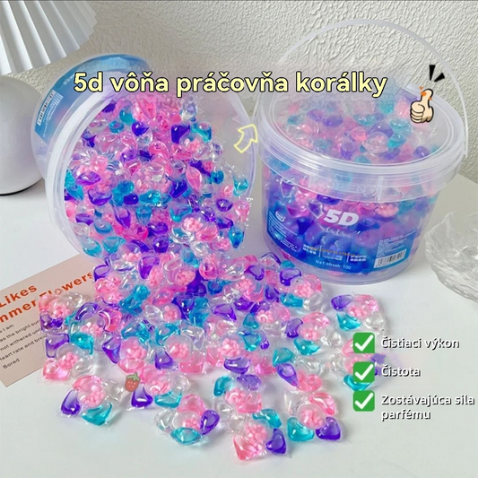 ✨【100 ks】✨ gél na pranie 5 v 1 【Čistenie, sterilizácia, zmäkčenie, ochrana farby, vôňa】