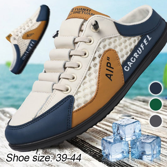 🔥【39–44】Zapatos casuales sin cordones multifuncionales de moda para hombre - Sandalias deportivas antideslizantes para uso diario