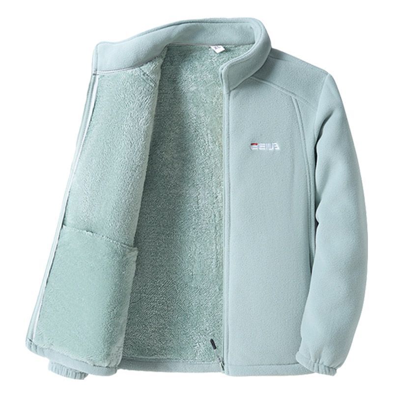 🔥【XL-5XL】🐏Γυναικείο μπουφάν εξωτερικού χώρου από χοντρό φλις για φθινόπωρο και χειμώνα, αντιανεμικό και ζεστό, με όρθιο γιακά