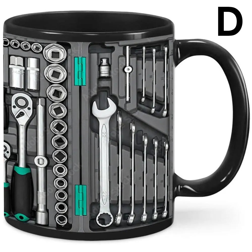 🛠️☕Unikátní 3D sada nástrojů pro mechaniky - hrnek na kávu