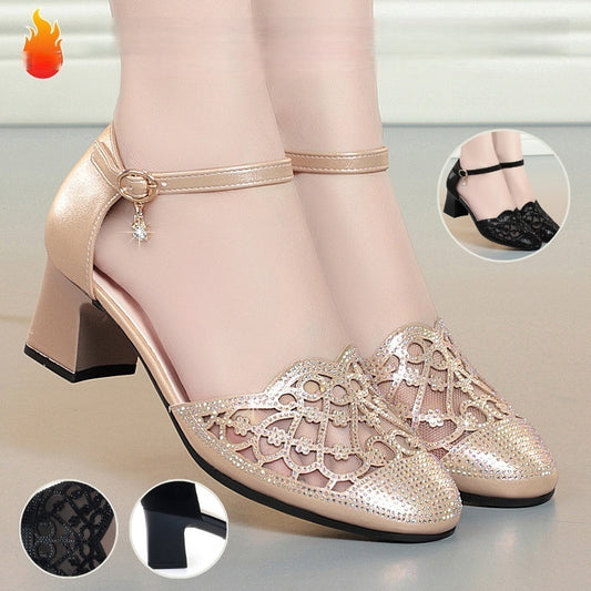 💞【35~40】Nové a elegantní sandály na nízkém podpatku pro