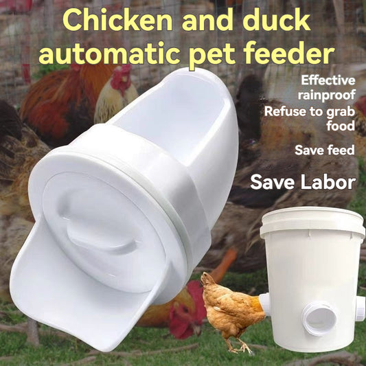 🐓【Perforátor + 10 podavačů】Automatický podavač kuřat, kachen a hus