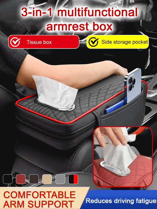 Tri u jednom multifunkcionalni kožni naslon za ruke 