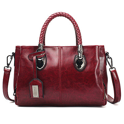 👜✨Νέα μοντέρνα γυναικεία τσάντα Vintage από δέρμα Boston