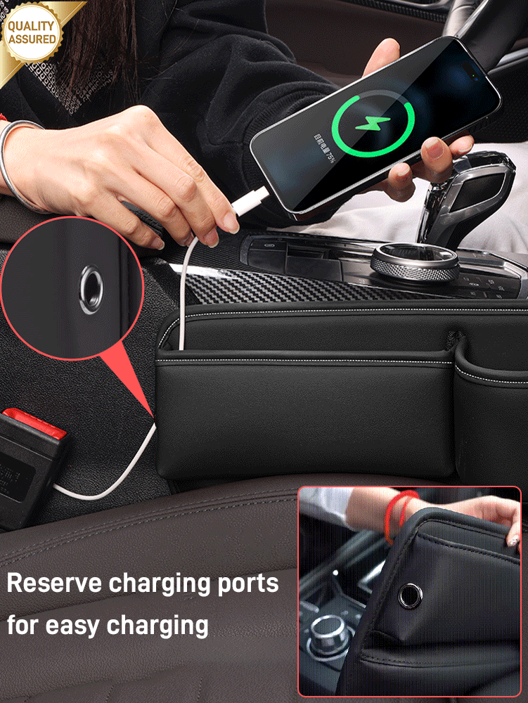 【Compra 1 y obten 1 gratis】🚗🚗Gap caja de almacenamiento de piel de vaca