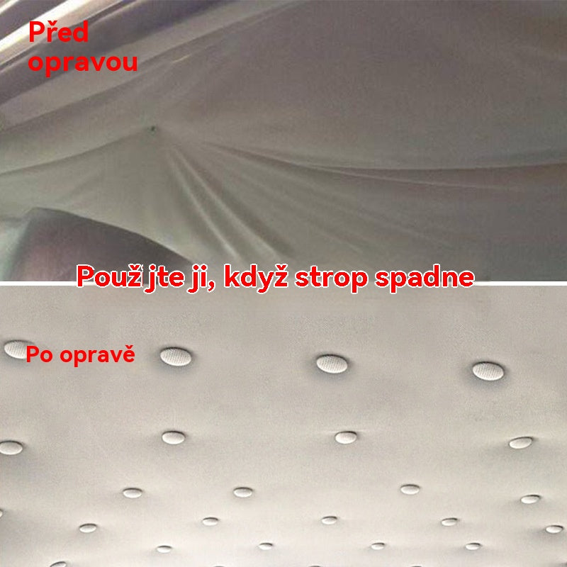 Střešní plachta spadla a spona na upevnění hřebíku byla opravena. Úprava interiéru auta a oprava brady bez demontáže (instalační sada + šroubovák + ručník v ceně)