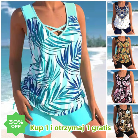 🩱【S-5XL】🩱Kétrészes fürdőruha etnikai mintával 🌊