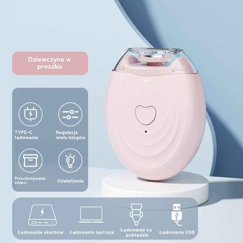 💅 Zestaw 2 szt.! ✨ Automatyczny pilnik do paznokci zapewniający bezpieczną i delikatną pielęgnację paznokci 👶🔧