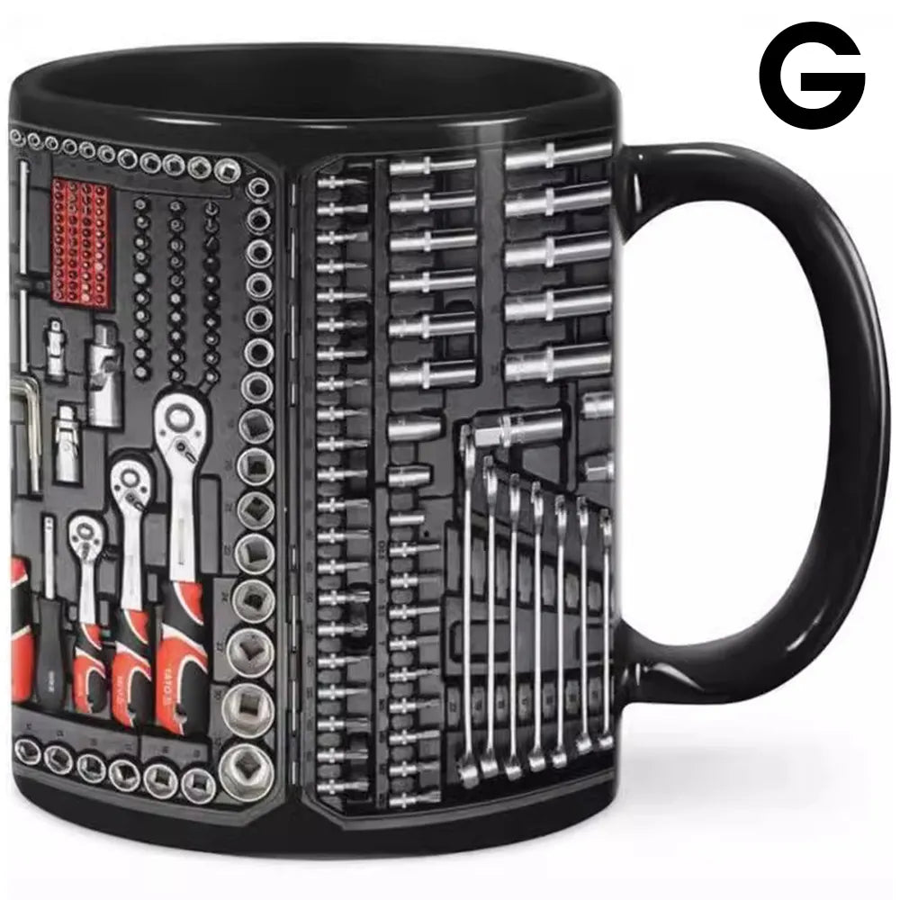 🛠️☕Unikátní 3D sada nástrojů pro mechaniky - hrnek na kávu