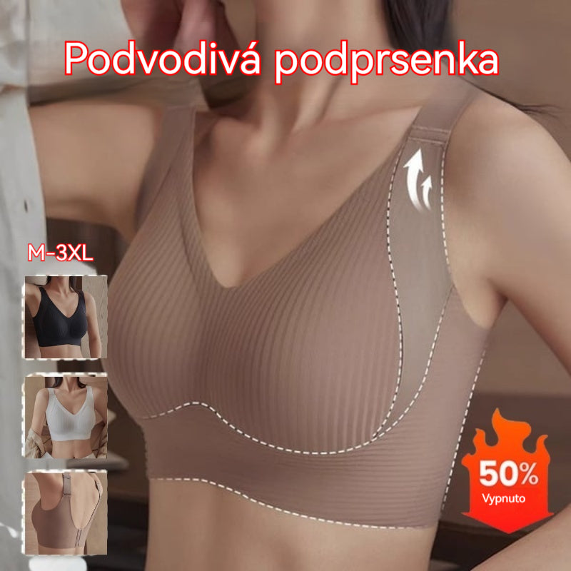 😍【Balení 3 kusů】Dámská bezešvá podprsenka pro plnoštíhlé ❤️【40-95 kg】