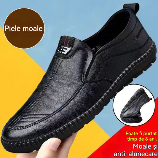 【50% zľava】[38-44]👞Kožené mäkké topánky pre starších mužov｜Priedušné a pohodlné｜Chôdza bez únavy