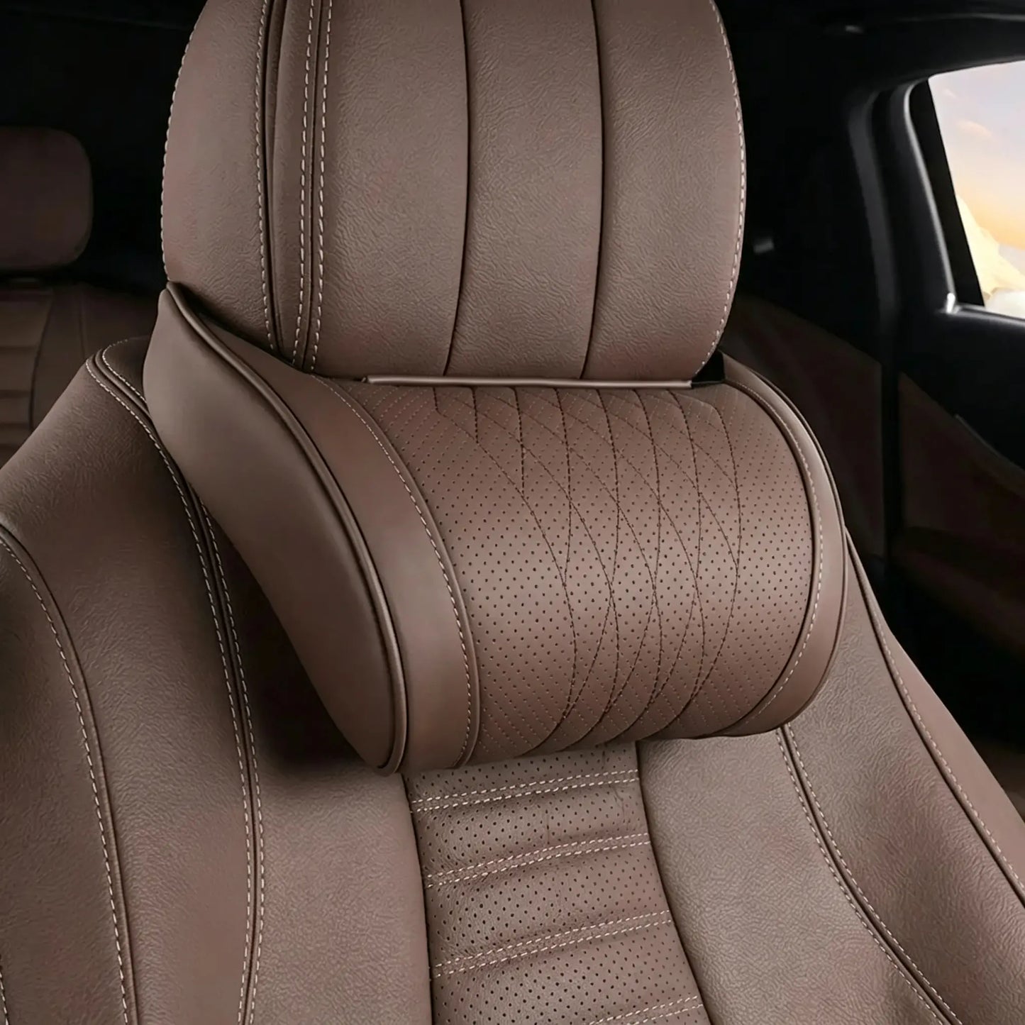 🛡️🚗 Ergonomický polštář do auta z paměťové pěny — Ulevuje od napětí v krku a ramenou; řiďte bez únavy! 💪😌