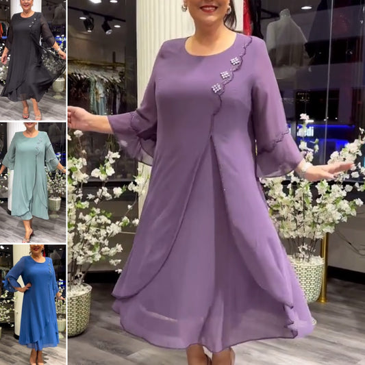 🌸💥🔥【S-5XL】❤️ 2026 nové vysoce kvalitní šifonové šaty
