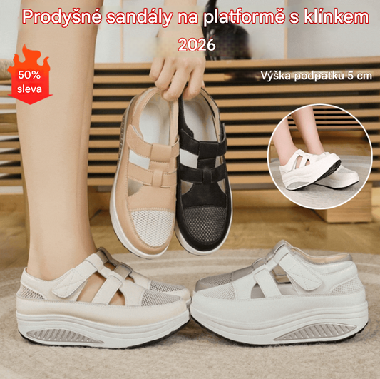 🔥【35-41】👣2026 Nové letní sandály, silná podrážka, suchý zip a prodyšný design.