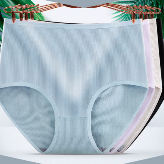 🔥【1 sada 8 kusov】🔥Dámska bavlnená spodná bielizeň s vysokým pásom