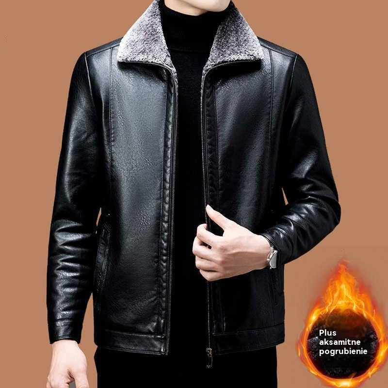 🔥🧥【Tallas M-3XL】🖤 Chaqueta de invierno para hombre 2025 en suave piel de oveja gruesa, estilo casual.