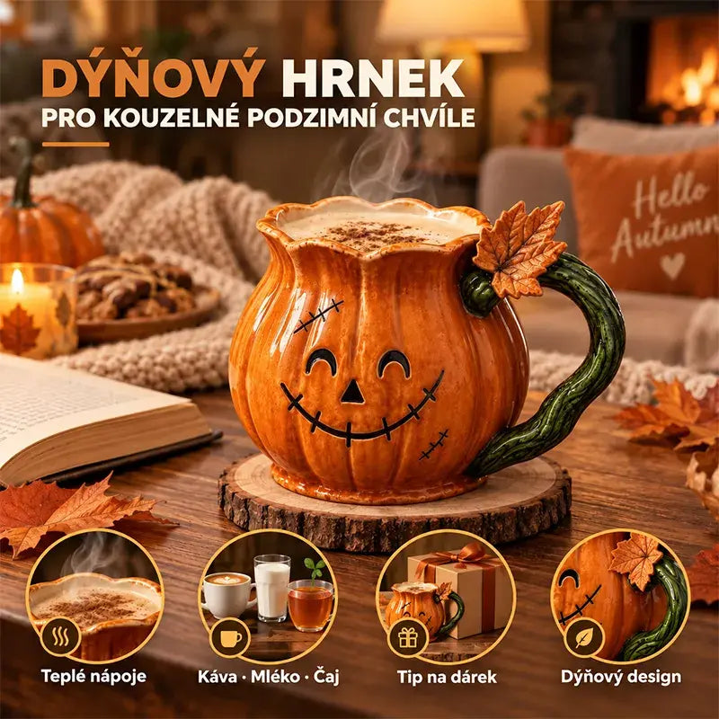 🎃☕ Hrnek s halloweenskou dýní