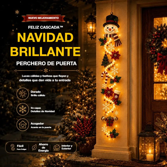 🎄🎃¡Último día, 50% de descuento! 🎅Decoraciones navideñas para puertas con luces