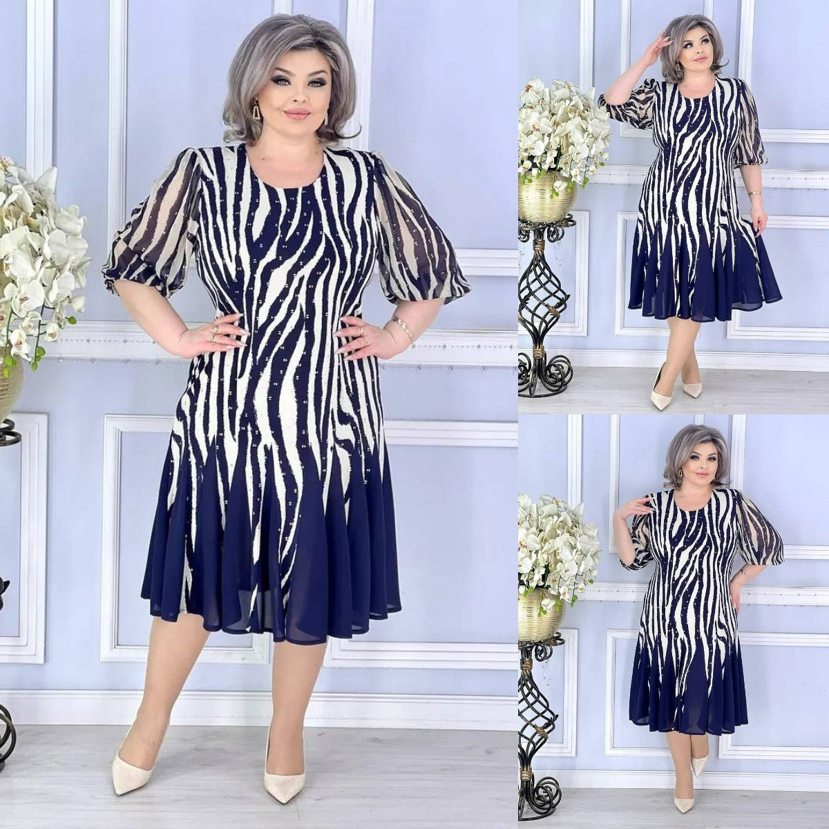 💙🌸【S-5XL】Nova elegantna blagdanska haljina 