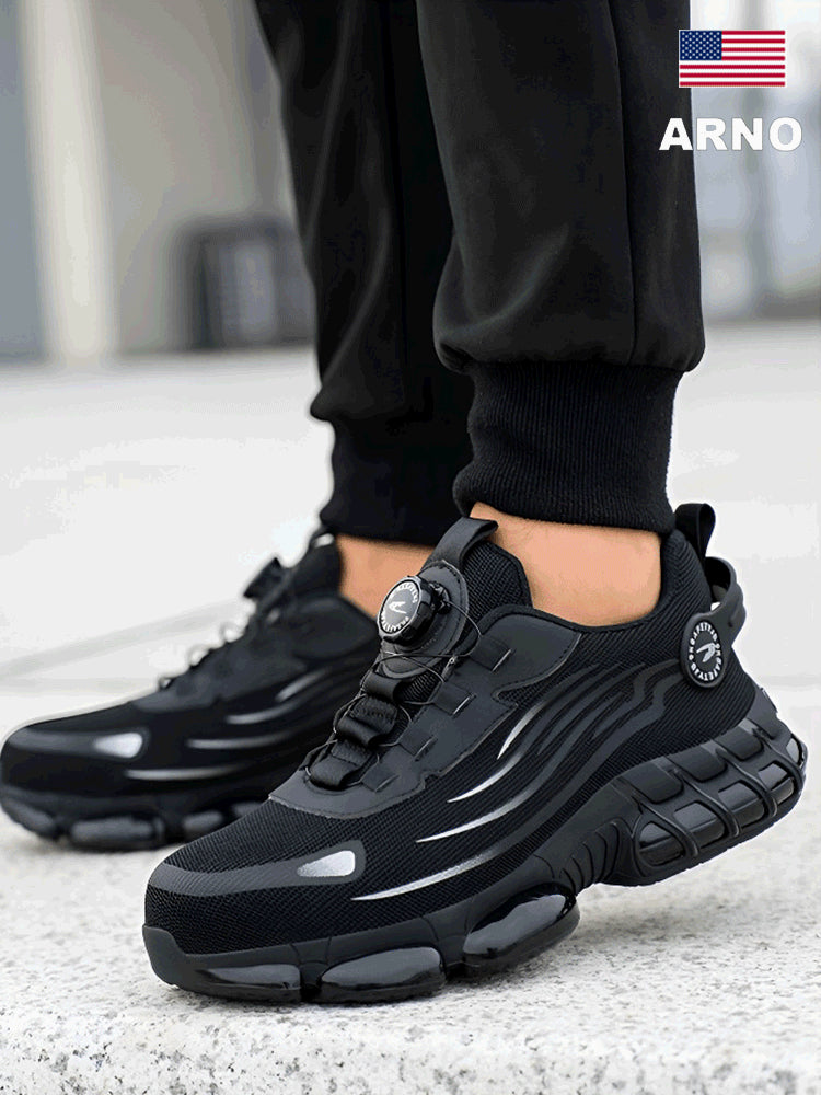 😎 Ležérna pracovná obuv s oceľovou špičkou, pohodlná protišmyková bezpečnostná obuv, odolná proti nárazom a prepichnutiu