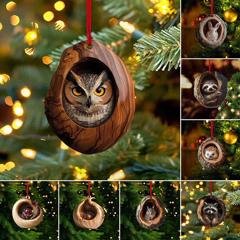 🎄【10 PCS】🎄Critter decoración del árbol de Navidad. Decoración colgante para animales pequeños.