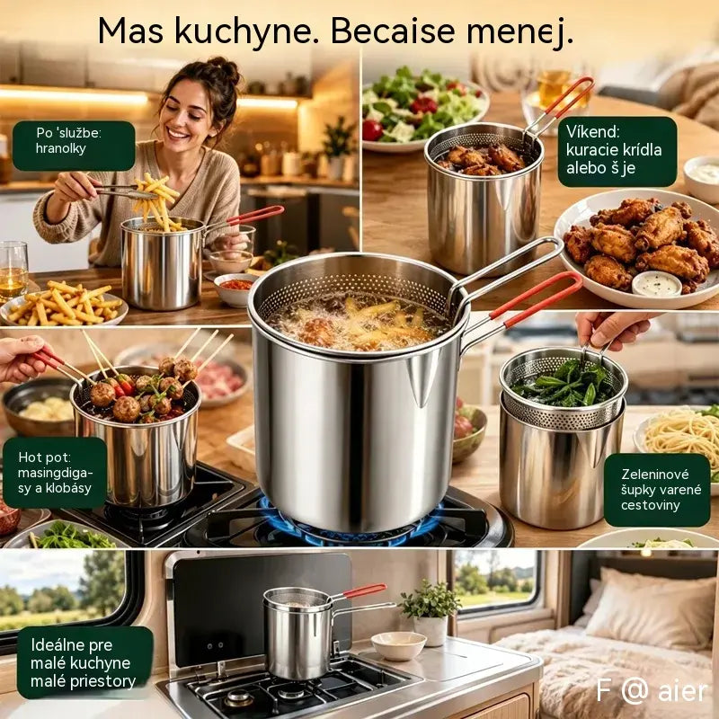 🍳🔥 POSLEDNÍ DEN! -50 % | Multifunkční fritéza 304 | Snadné, rychlé a bezproblémové vaření