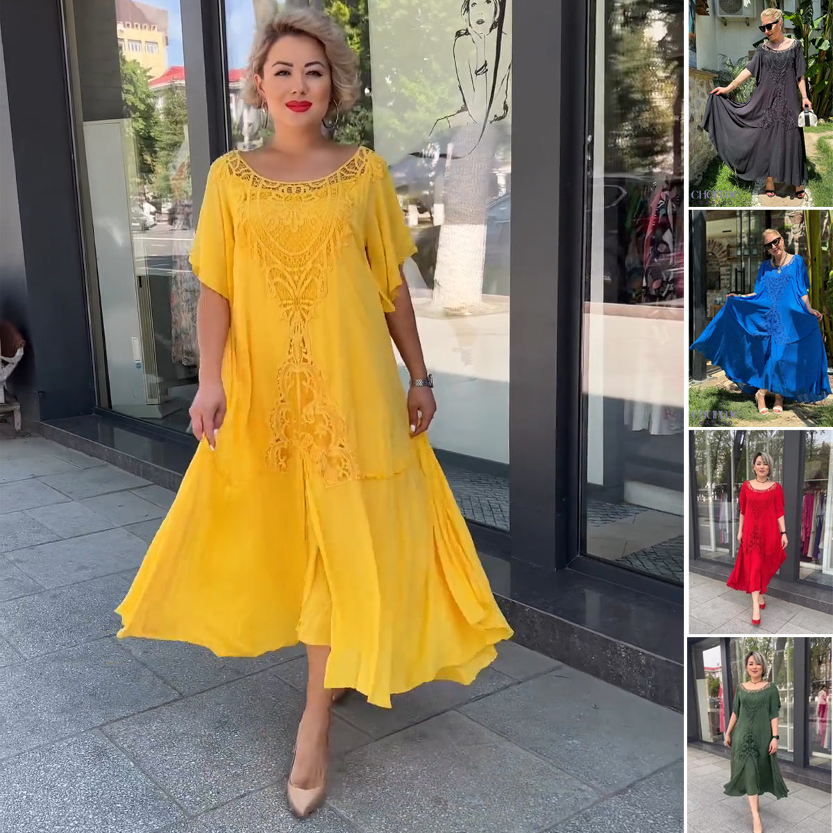 ❤️【S-5XL】nové šaty, plus size, pohodlné a voľné🔥Vynikajúca kvalita👌Perfektne sedia všetkým typom postavy👌