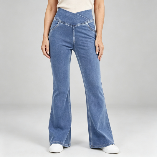 👖【Sleva 50 % na omezenou dobu】✨ – džíny s vysokým pasem, zeštíhlující a formující hýždě