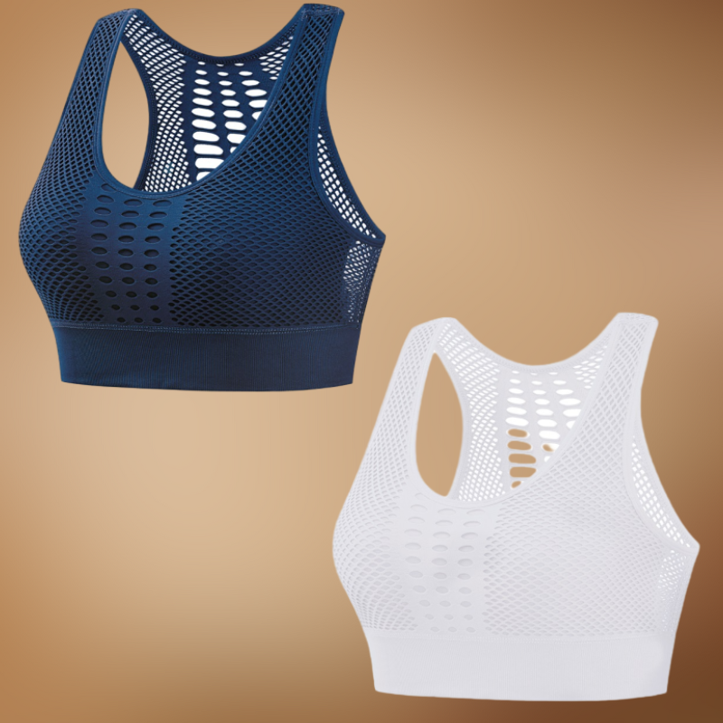 45KG-85KG【M~3XL】✨【Balení 2 kusů】Dámská prodyšná sportovní podprsenka bez kostic, plus velikosti