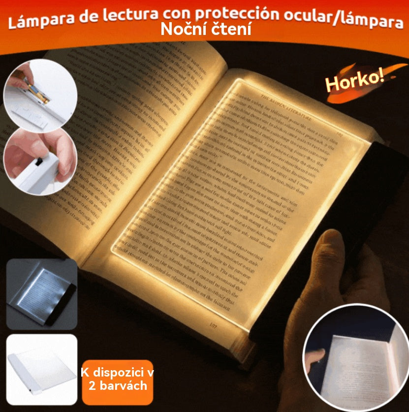 【Kupte 1, dostanete 1 zdarma】2 položky📜💡Čtecí lampička s nočním viděním a plochým LED panelem, čtecí lampička chránící oči