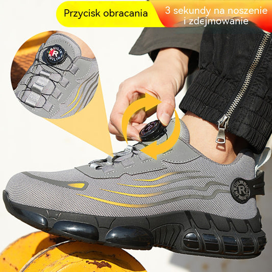 39-46 🥾🔥【Zniżka】Buty robocze – ze stalowym noskiem, odporne na uderzenia i przebicia, wygodne i antypoślizgowe