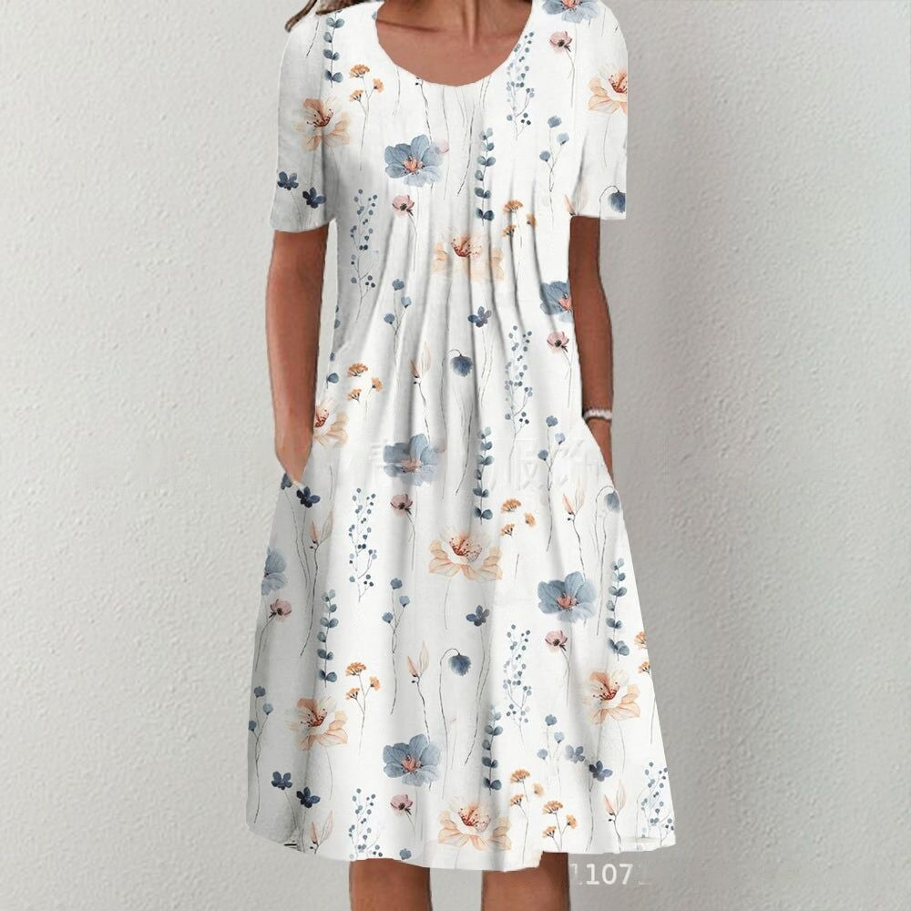 【Vremenski ograničena ponuda】[S-5XL]💗Midi haljina s printom bušilice 
