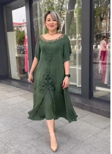 ❤️【S-5XL】nové šaty, plus size, pohodlné a voľné🔥Vynikajúca kvalita👌Perfektne sedia všetkým typom postavy👌