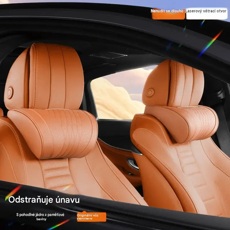🛡️🚗 Ergonomický polštář do auta z paměťové pěny — Ulevuje od napětí v krku a ramenou; řiďte bez únavy! 💪😌