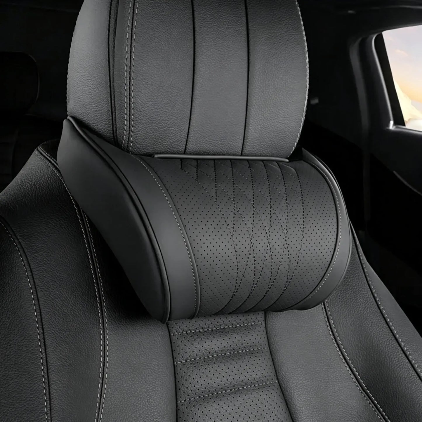🛡️🚗 Ergonomický polštář do auta z paměťové pěny — Ulevuje od napětí v krku a ramenou; řiďte bez únavy! 💪😌